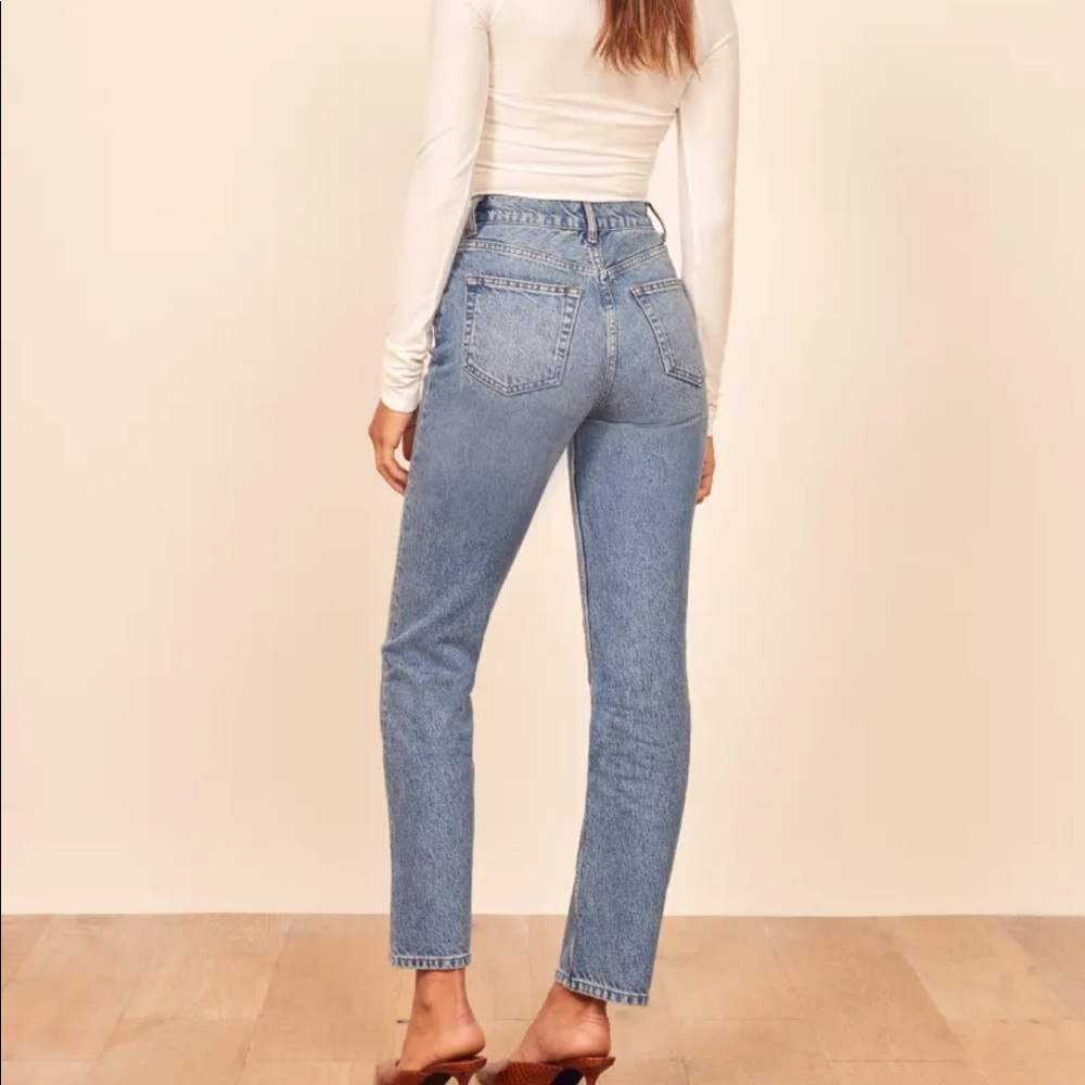 Cynthia high rise straight jeans from Reformation